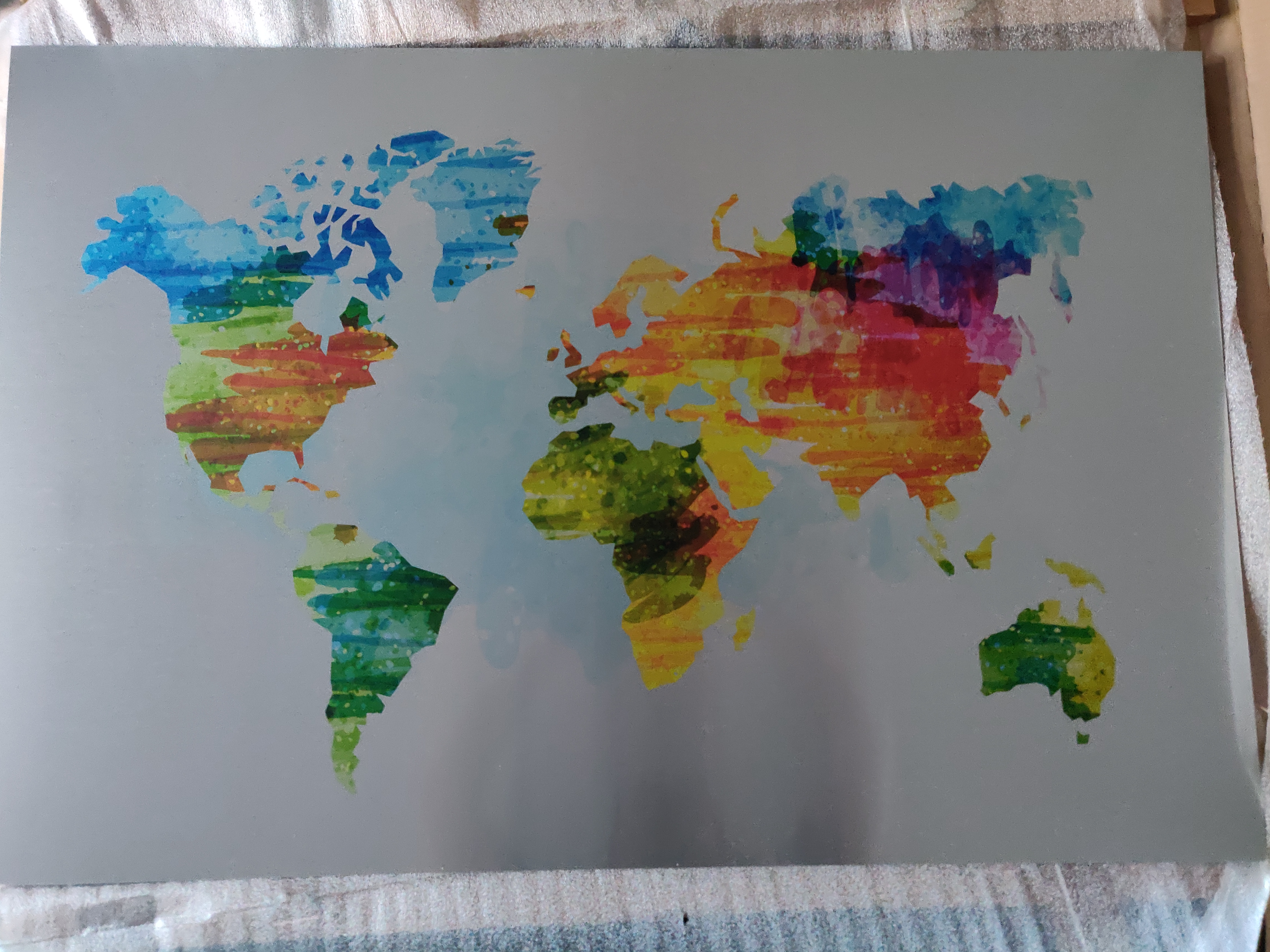 Foto wereldkaart ecoline -